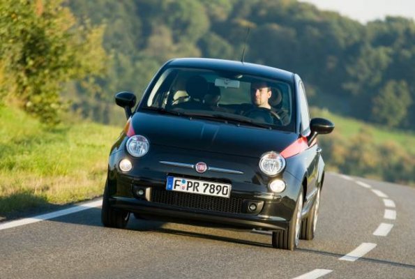 Außenaufnahme des Fiat 500