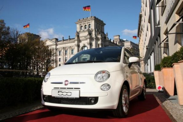 Der Fiat 500 in der Frontansicht