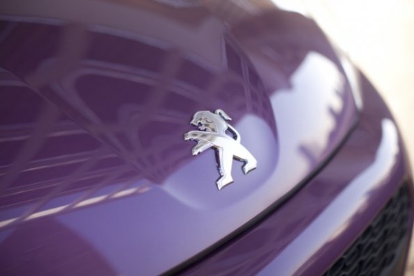 Detailaufnahme am Peugeot 107