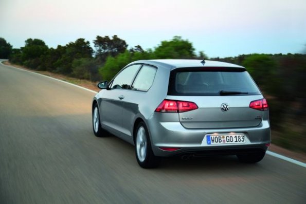 Die Heckpartie des VW Golf-7