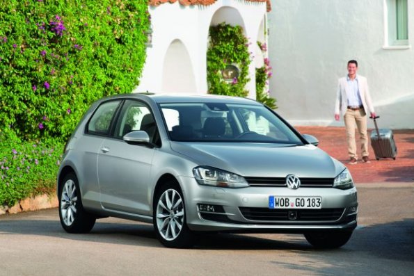 Frontansicht des VW Golf-7