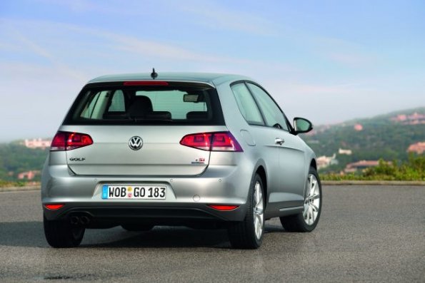 Das Heck des VW Golf-7