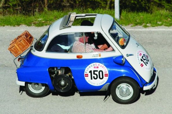 In der Gegenwart ein Kultauto: BMW Isetta               