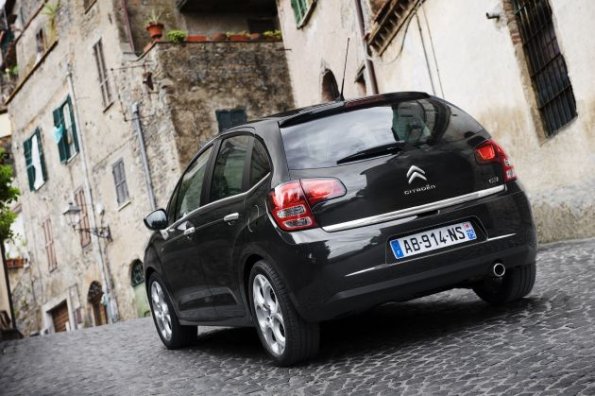 Heckansicht des Citroen C3