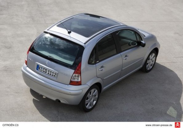 Heckansicht des Citroen C3