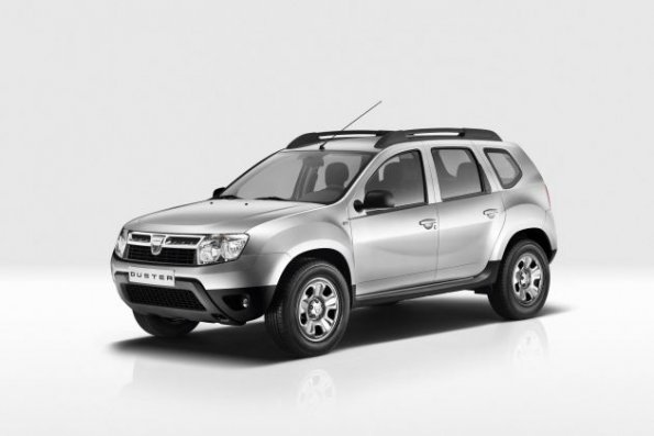 Front- / Seitenansicht des Dacia Duster