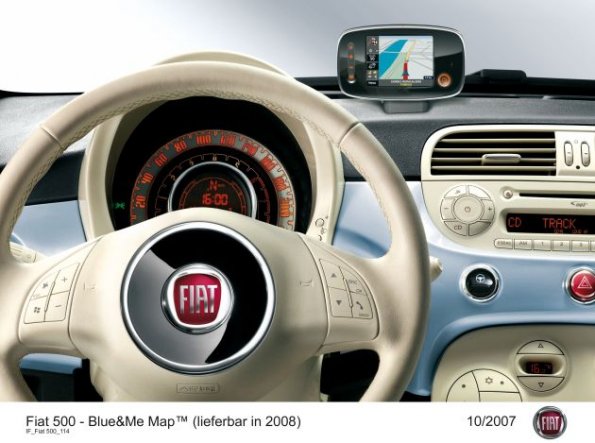 Detailaufnahme des Fiat 500