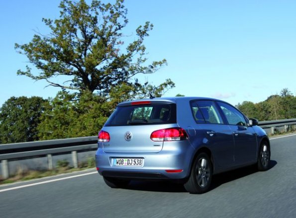 Heckansicht des VW GolfI VI BiFuel