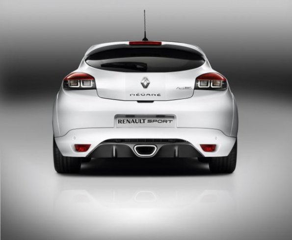 Heckansicht des Megane Coupe Renault Sport