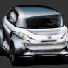 Die Heckansicht des Peugeot BB1 Concept Car