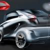 Heck- / Seitenansicht des Peugeot BB1 Concept Car