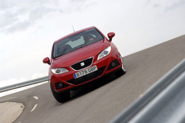 Der Seat Ibiza unterwegs: Frontansicht des Seat Ibiza