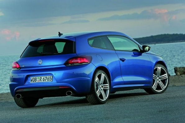 Heckansicht des VW Scirocco R