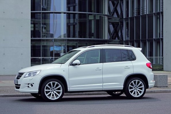 Seitenansicht des VW Tiguan R-Line