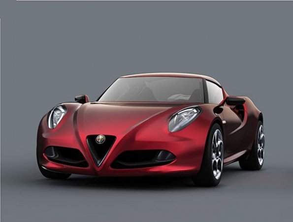 Frontansicht des Alfa Romeo 4C Concept