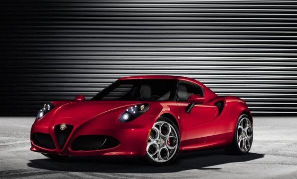 Die Frontpartie des Alfa Romeo 4C