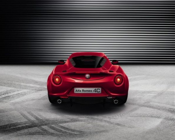 Das Heck des Alfa Romeo 4C