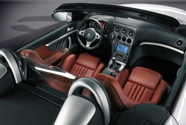 Die Sitzreihe im Alfa Romeo Spider nebst Instrumententafel