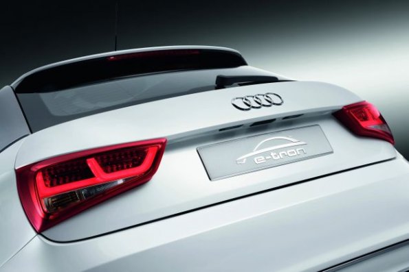 Detailaufnahme des Audi A1 e-tron