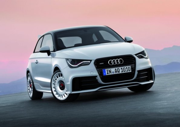 Die Frontansicht des Audi A1 Quattro