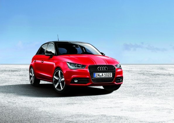 Frontansicht des Audi a1 Sportback amplified