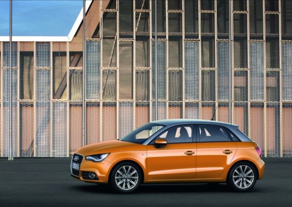 Der Audi A1 Sportback S line von der Seite aufgenommen