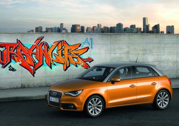 Die vordere Partie des Audi A1 Sportback S line