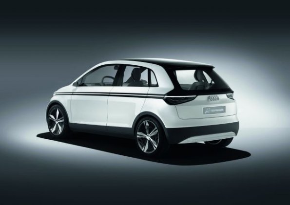 Front- und Seitenansicht des Audi A2 Concept