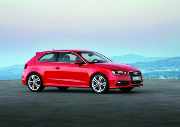 Die Seitenpartie des Audi A3 1.8 TFSI S-Line