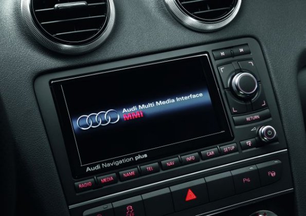 Detailaufnahme aus dem Innenraum des Audi A3