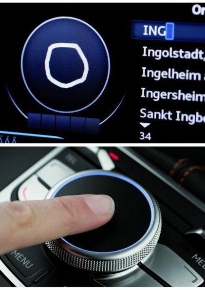 Das Touch-Wheel im Audi A3