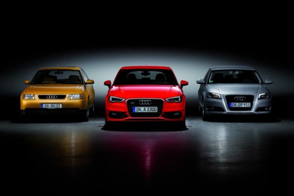 Ein Bild, drei Generationen Audi A3