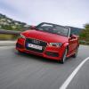 <p>Die Frontansicht des Audi A3 Cabrio Farbe: Misanorot Perleffekt</p>