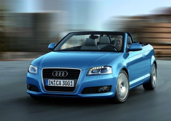 Das Audi A3 Cabrio in der Frontperspektive