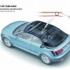 Eine schematische Darstellung des Akkustiverdecks des Audi A3 Cabrio