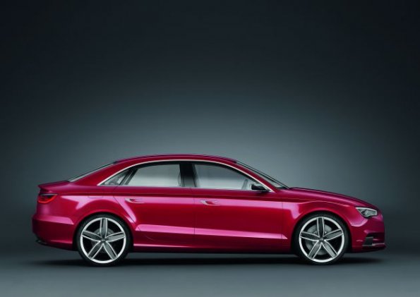 Die Silhouette des Audi A3 Concept