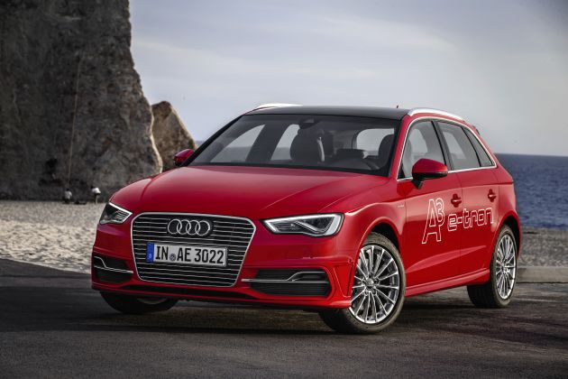 Audi A3 e-tron:
Audi A3 e-tron