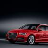 <p>Die Front- und Seitenansicht des Audi A3 Sportback e-tron Farbe: Misanorot</p>