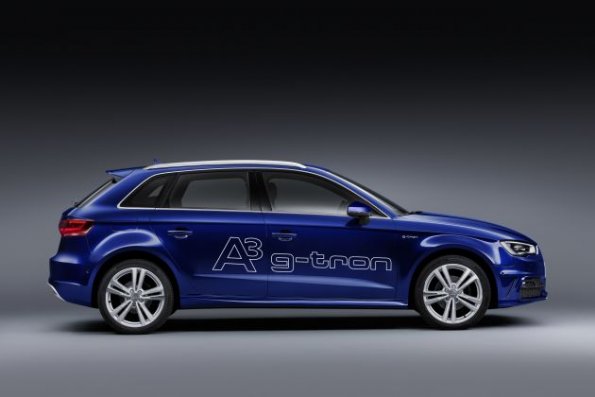 Die Seitenansicht des Audi A3 Sportback g-tron