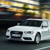 Die Fahraufnahme zeigt den Audi A4 Avant von vorn<br />