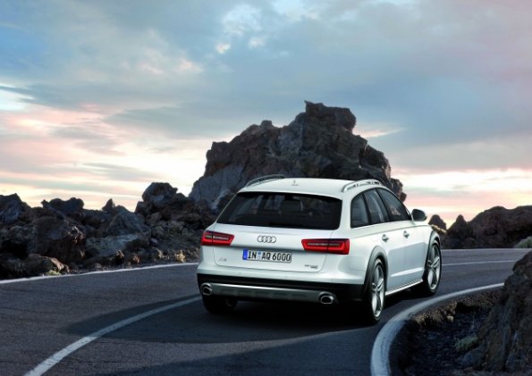 Die Heckpartie am Audi A6 Allroad Quattro