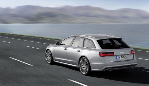 Heckansicht des Audi A6 Avant