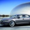 Eine Außenaufnahme des Audi A6 L e-tron