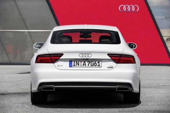 Heckpartie des Audi A7 Sportback