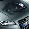 Detailaufnahme des Audi A7 Sportback: Vier Motoren stehen zur Auswahl, zwei Diesel und zwei Benziner