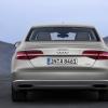 <p>Die Heckpartie des Audi A8 Farbe: Cuv esilber</p>