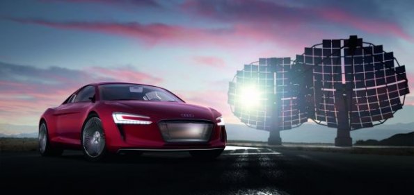 Frontansicht des Audi e-tron