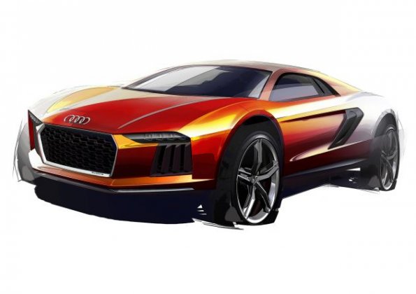 Audi nanuk Quattro concept Farbe: Extremrot