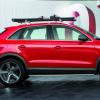 Die Aufnahme zeigt das Profil des Audi Q3 red track