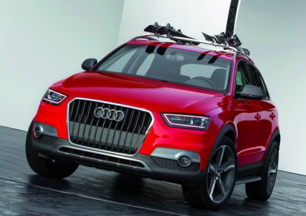 Das Gesicht des Audi Q3 red track